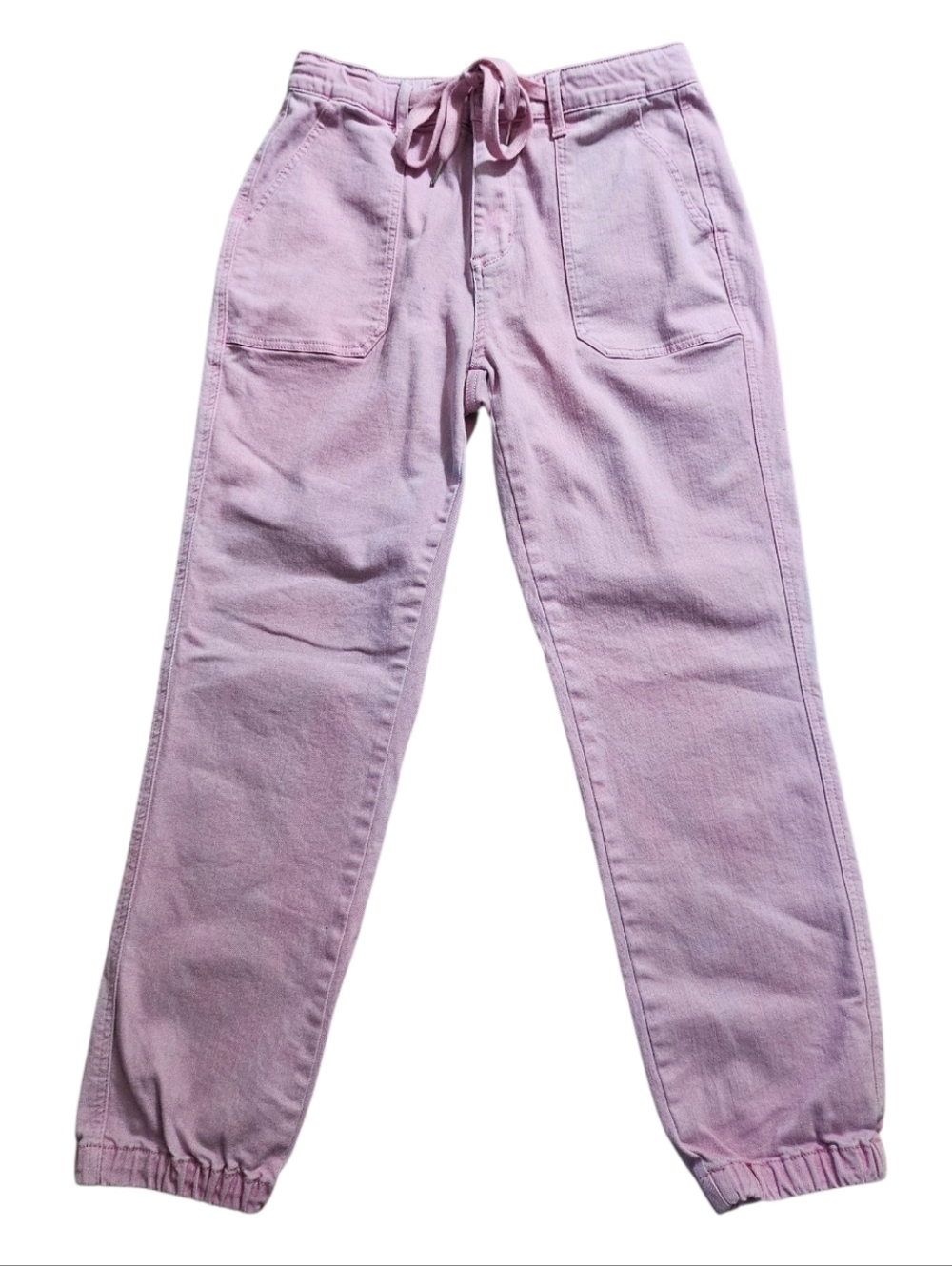 Judy Blue SZ 9/29 High-Rise Pink Dyed Denim Joggets - Picture 7 of 16